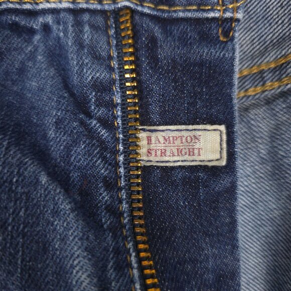 Polo Ralph Lauren Mens Hampton Straight Blue Denim Jeans Size 40x30 RL Logo - Picture 2 of 7